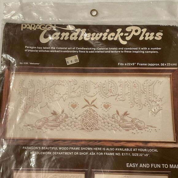 PARAGON Candlewick-Plus Embroidery Kit in Cream and Brown - Picture 4 of 4
